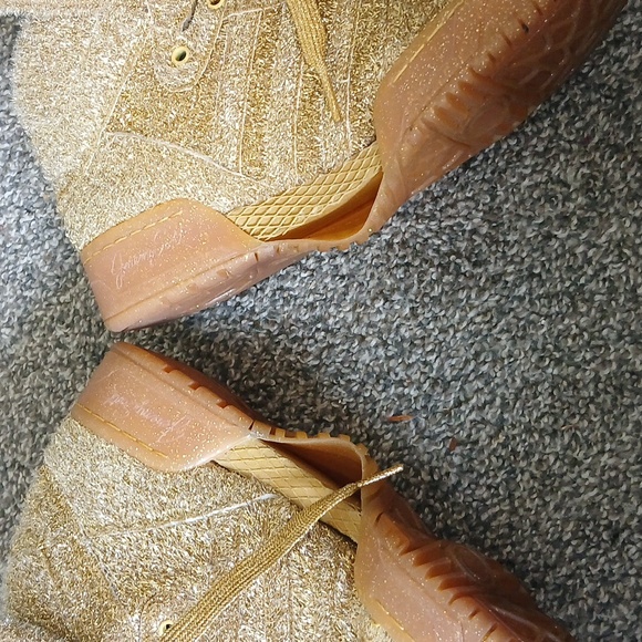 Adidas Jeremy Scott Gold Teddy Bear Sneakers - Picture 8 of 8